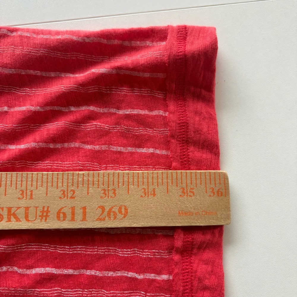 Habitat Escape Tank Dress Womens Small Red White Striped Cotton Slub 82517 - Picture 5 of 7